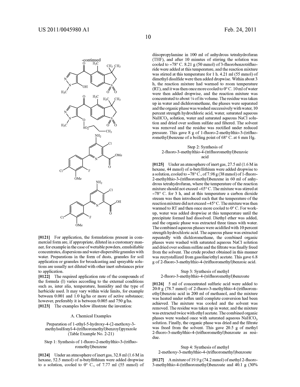 4-(3-ALKYLTHIOBENZOYL)PYRAZOLES AND THEIR USE AS HERBICIDES - diagram, schematic, and image 11