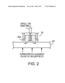 DRILL DEVICE AND METHOD FOR FORMING MICROCONDUITS diagram and image