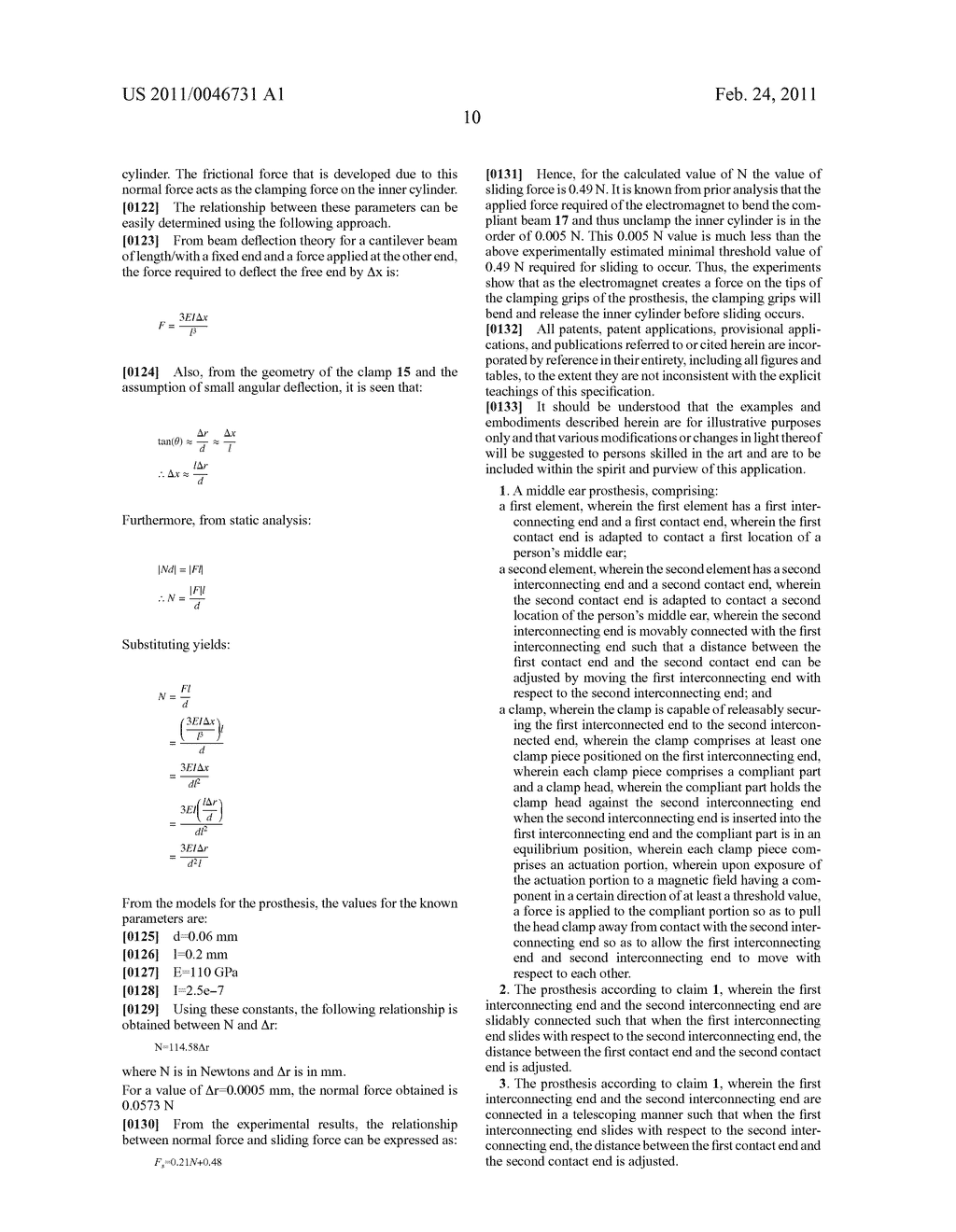 METHOD AND APPARATUS FOR IN-SITU ADJUSTABILITY OF A MIDDLE EAR PROSTHESIS - diagram, schematic, and image 37