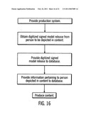 Record-keeping system for transmission and production of content diagram and image