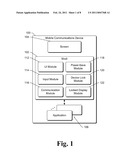 Application Display on a Locked Device diagram and image