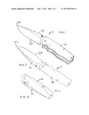 Folding Knife With Thumb Release Opening diagram and image