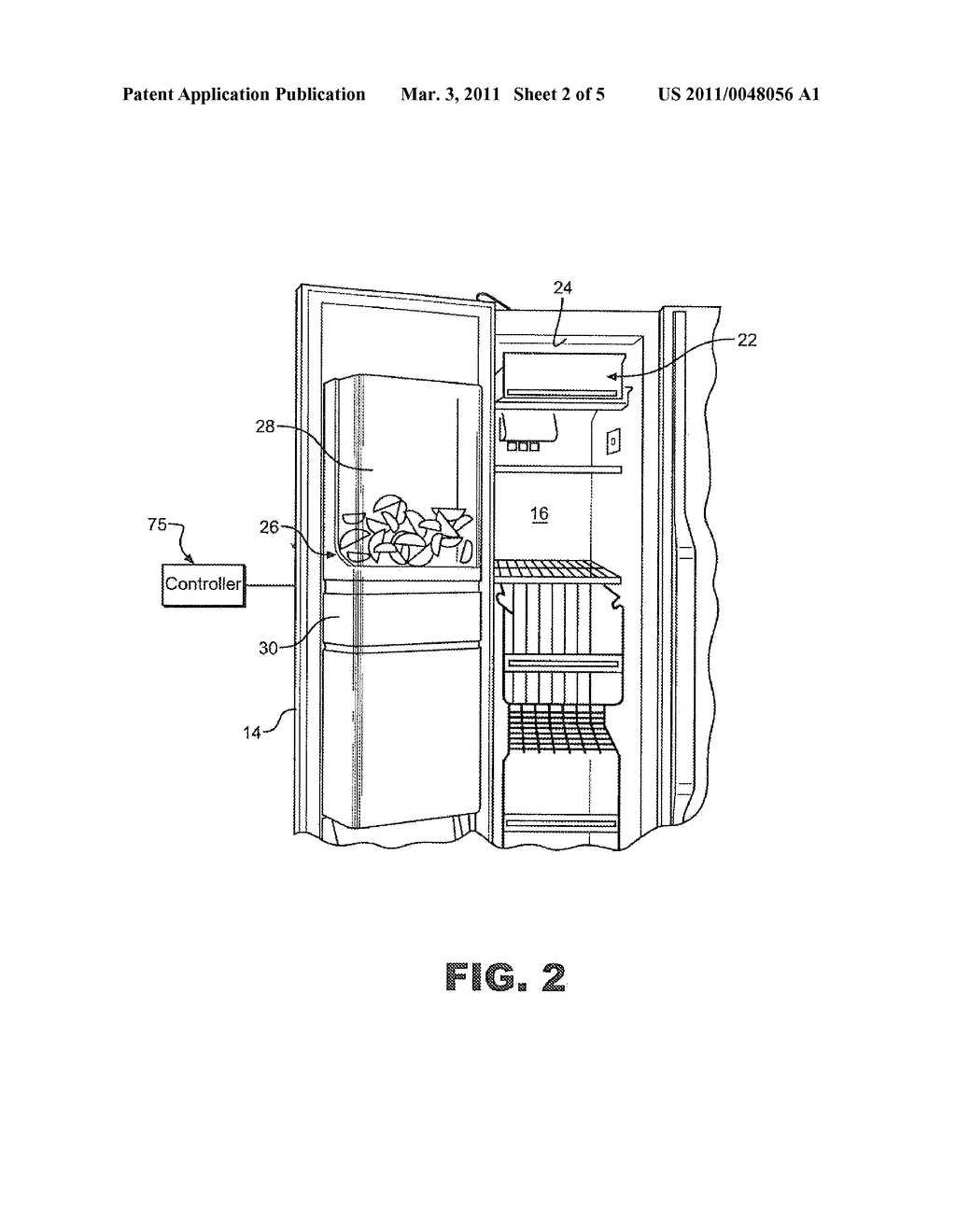 REFRIGERATOR ICE AND LIQUID DISPENSER INCORPORATING IMAGING SYSTEM - diagram, schematic, and image 03