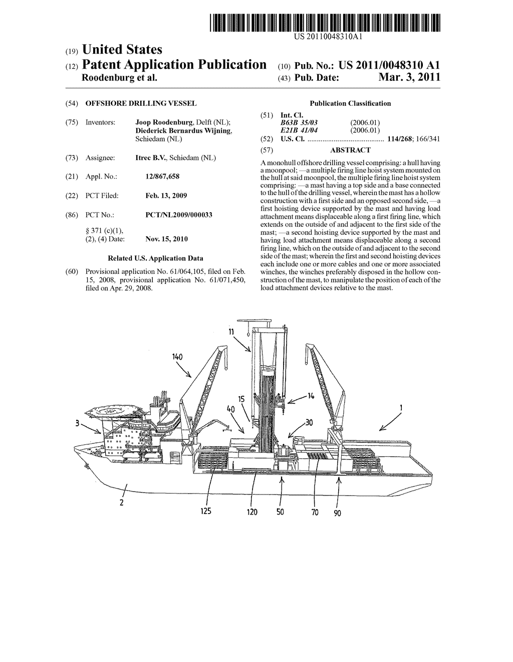 OFFSHORE DRILLING VESSEL - diagram, schematic, and image 01