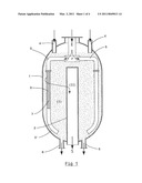 DEVICE FOR DISTRIBUTING FEED AND RECOVERING EFFLUENTS IN A RADIAL BED CATALYTIC REACTOR diagram and image