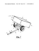 LAWN AND GARDEN CART WITH PIVOTABLE TOW BAR AND CONTAINER diagram and image