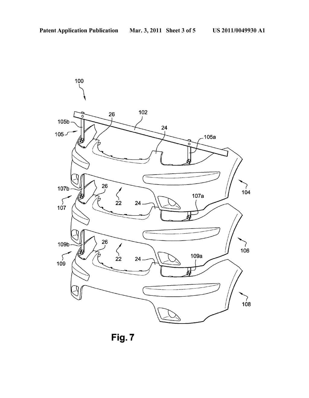 AN ASSEMBLY COMPRISING A BUMPER SKIN AND MASKING MEANS - diagram, schematic, and image 04