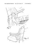 AIRCRAFT SEAT WITH ADJUSTABLE ARMREST diagram and image