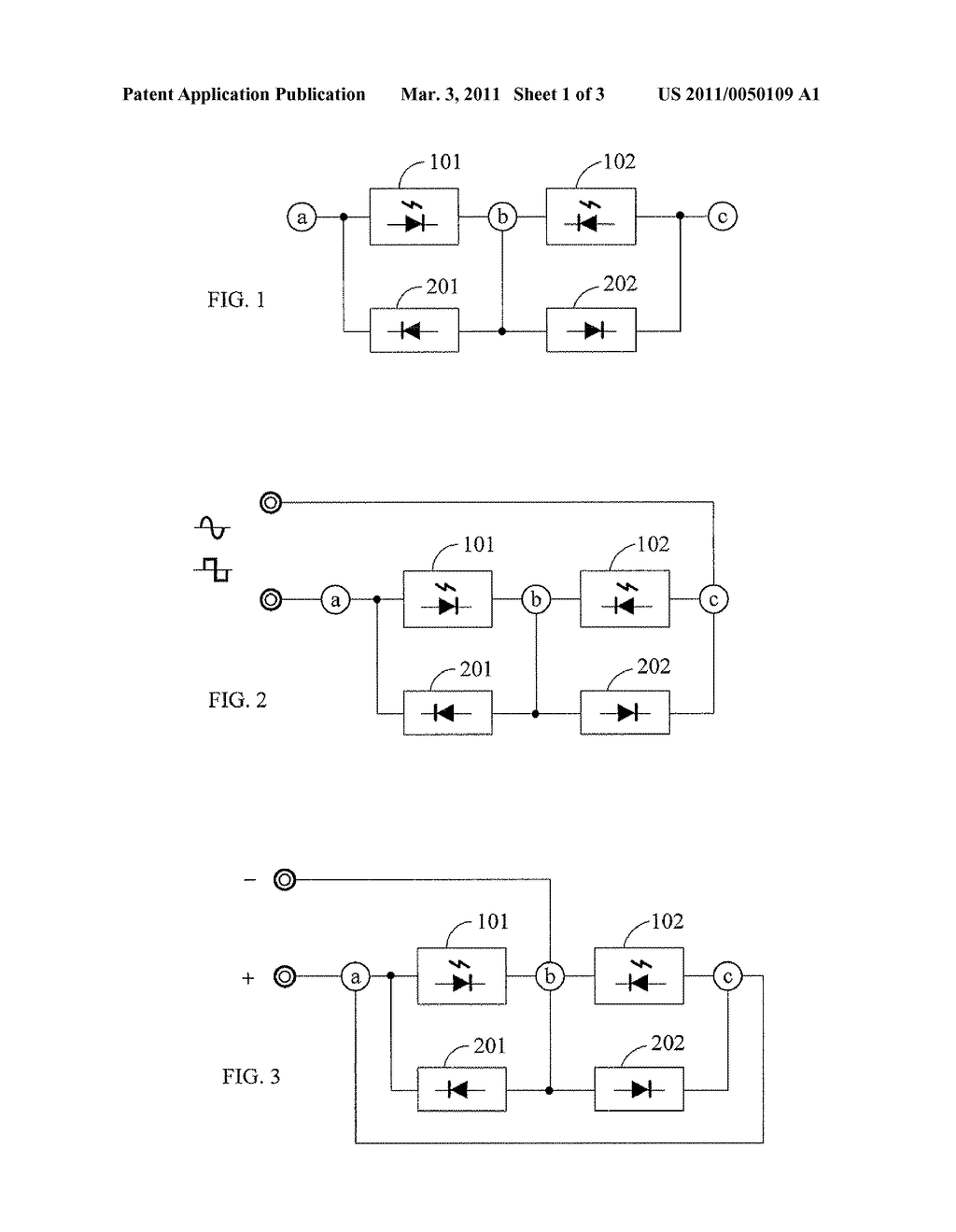 REVERSE POLARITY SERIES TYPE LED AND DRIVE CIRCUIT - diagram, schematic, and image 02