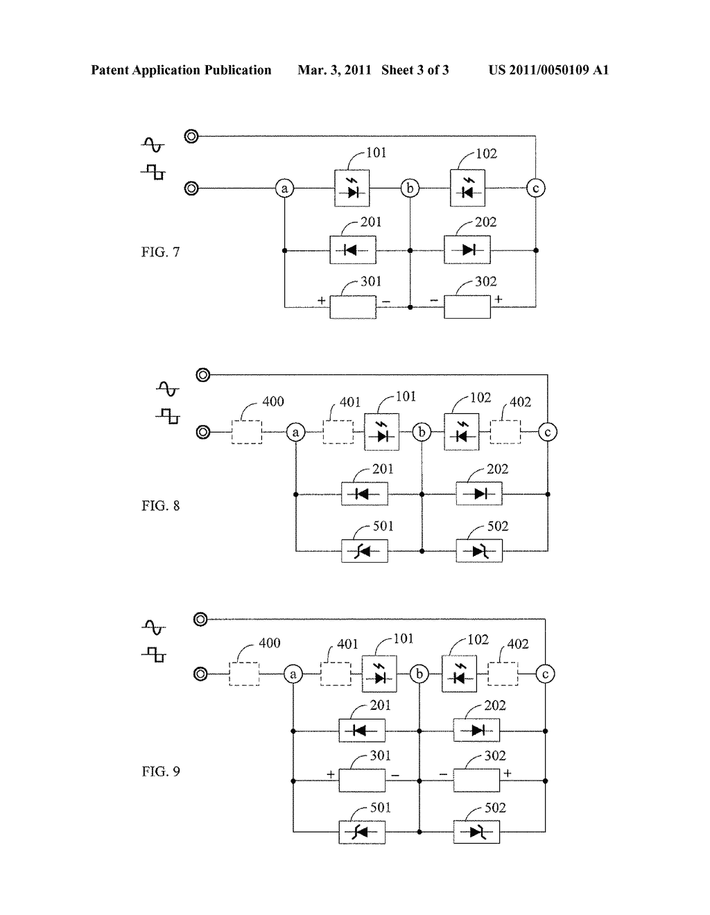 REVERSE POLARITY SERIES TYPE LED AND DRIVE CIRCUIT - diagram, schematic, and image 04