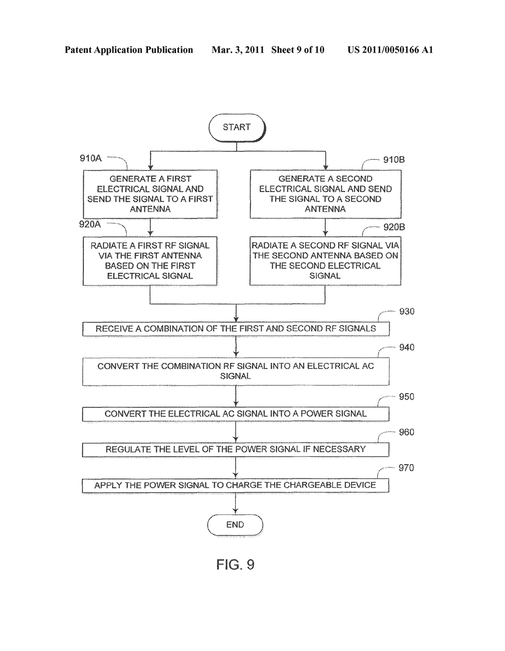METHOD AND SYSTEM FOR POWERING AN ELECTRONIC DEVICE VIA A WIRELESS LINK - diagram, schematic, and image 10