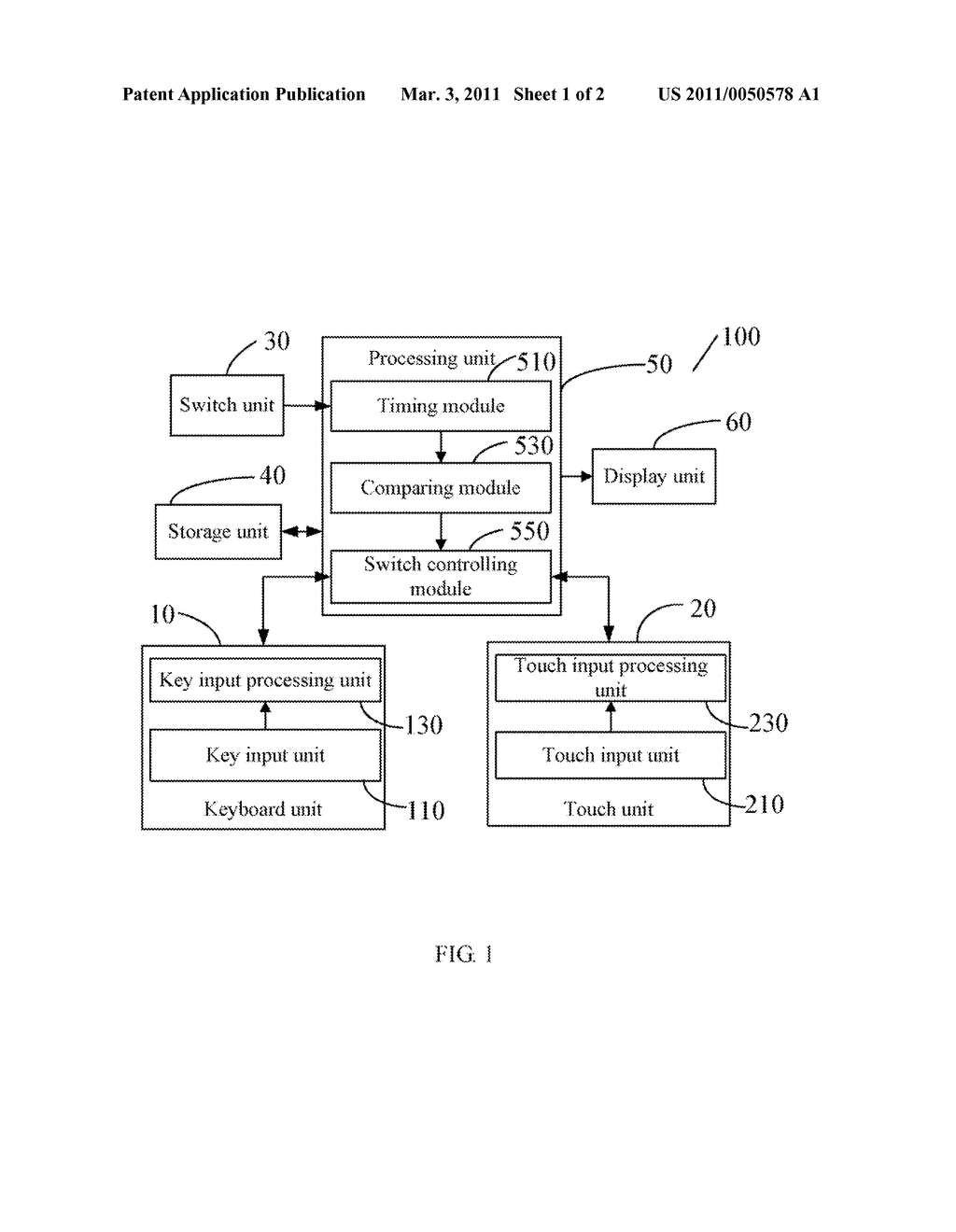 ELECTRONIC DEVICE WITH SWITCHABLE INPUT MODES AND METHOD THEREOF - diagram, schematic, and image 02