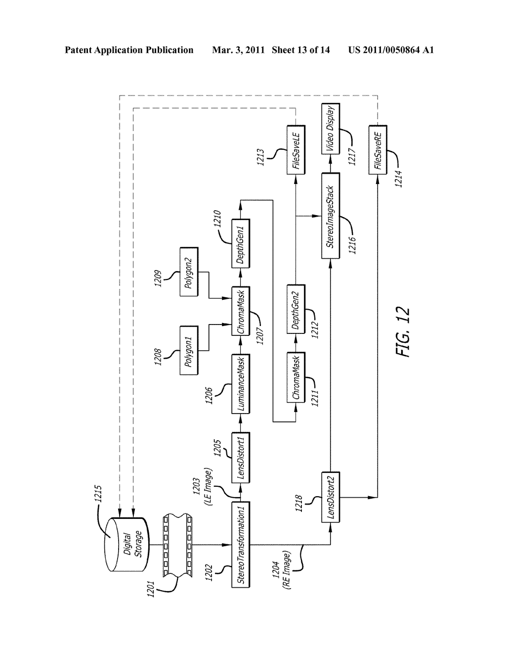 SYSTEM AND PROCESS FOR TRANSFORMING TWO-DIMENSIONAL IMAGES INTO THREE-DIMENSIONAL IMAGES - diagram, schematic, and image 14