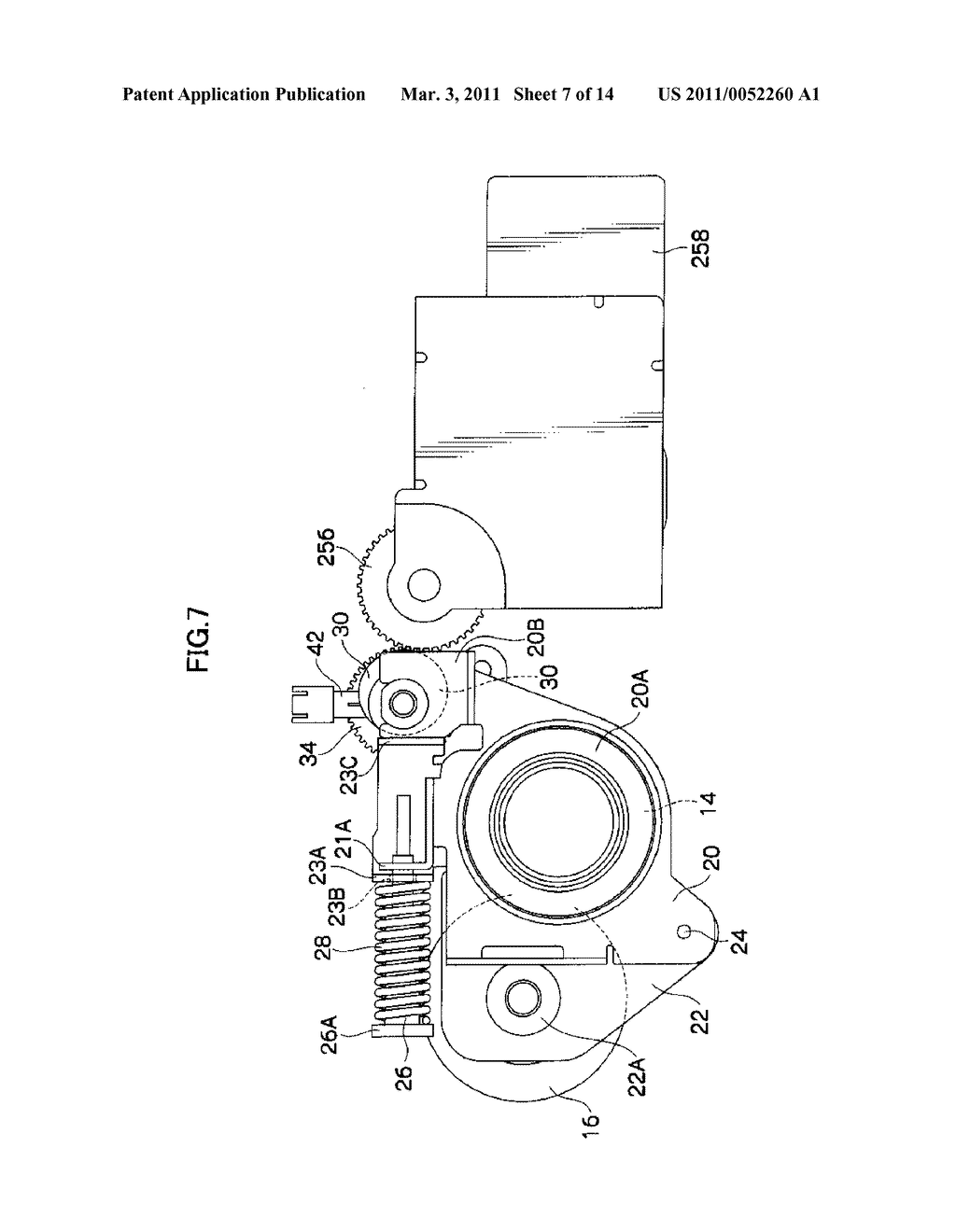 PRESSURE ADJUSTING MECHANISM FOR A FIXING DEVICE AND IMAGE FORMING APPARATUS - diagram, schematic, and image 08