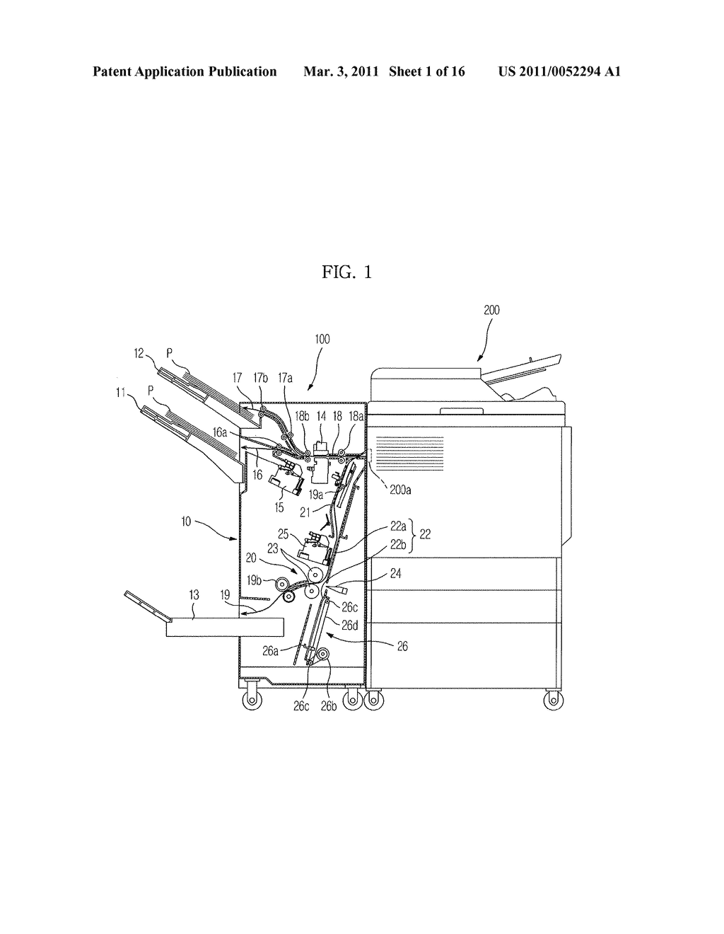 BOOKBINDING DEVICE AND PRINT-MEDIUM POST-TREATMENT APPARATUS HAVING THE SAME - diagram, schematic, and image 02