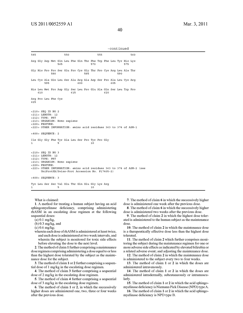 DOSE ESCALATION ENZYME REPLACEMENT THERAPY FOR TREATING ACID SPHINGOMYELINASE DEFICIENCY - diagram, schematic, and image 56