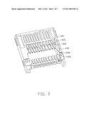 ELECTRONIC CARD CONNECTOR WITH AN IMPROVED HOUSING FOR ASSEMBLING A SWITCH TERMINAL THEREOF FAVORABLY diagram and image