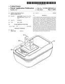 Power adapter having a replaceable Plug diagram and image