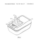 Power adapter having a replaceable Plug diagram and image