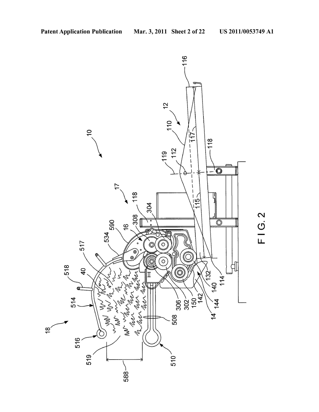 DUNNAGE APPARATUS WITH PIVOTING SHEET SUPPLY - diagram, schematic, and image 03