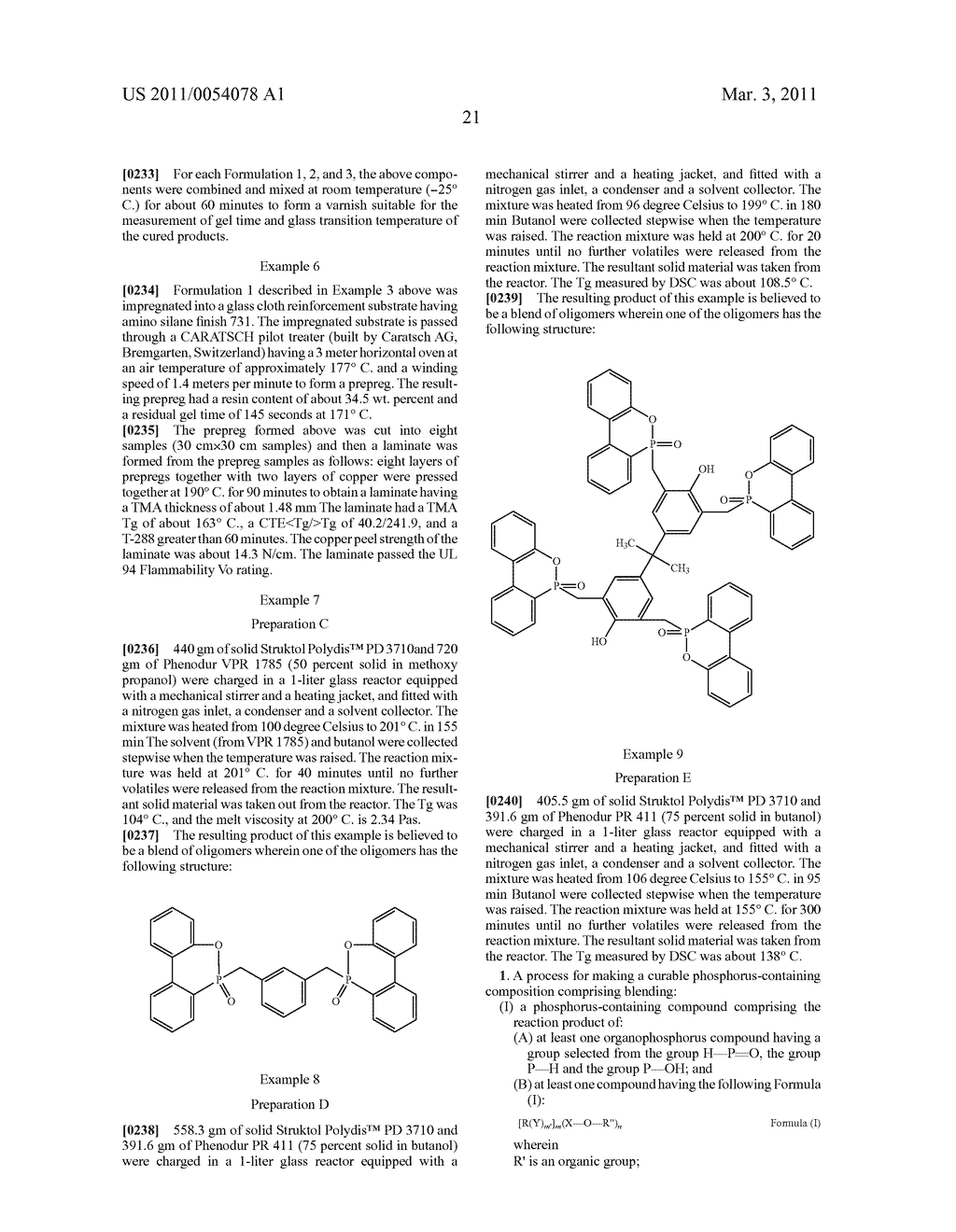 PHOSPHORUS-CONTAINING COMPOUNDS USEFUL FOR MAKING HALOGEN-FREE, IGNITION-RESISTANT POLYMERS - diagram, schematic, and image 22