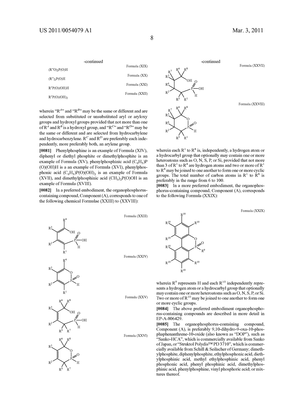 PHOSPHORUS-CONTAINING COMPOUNDS USEFUL FOR MAKING HALOGEN-FREE, IGNITION-RESISTANT POLYMERS - diagram, schematic, and image 09