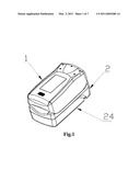 Finger Type Pulse and Blood Oxygen Measuring Device diagram and image