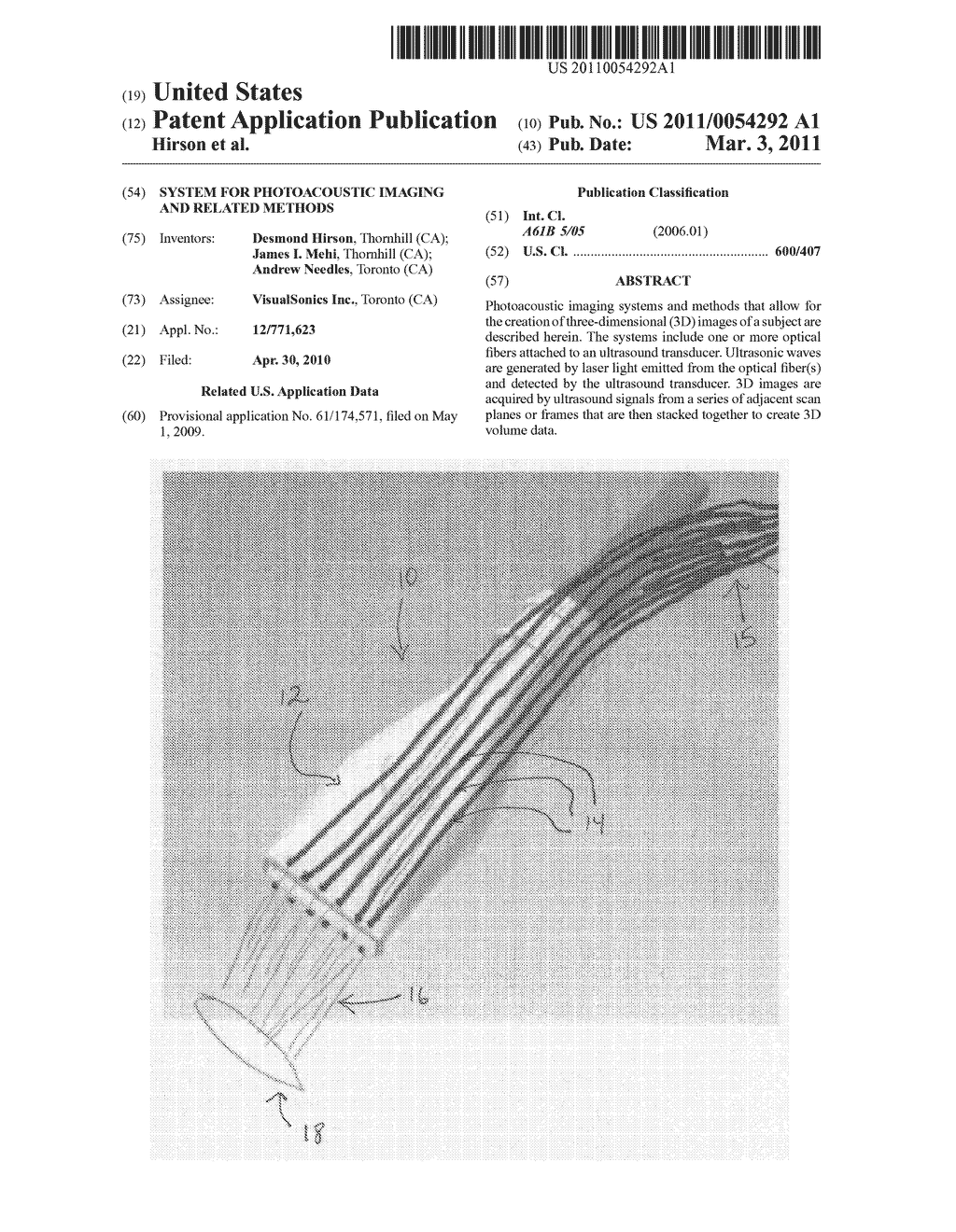 SYSTEM FOR PHOTOACOUSTIC IMAGING AND RELATED METHODS - diagram, schematic, and image 01