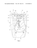 DEVICE FOR INJECTING VETERINARY PRODUCTS TO POULTRY INCLUDING A CONTENTION MEMBER HAVING AN ANATOMIC FORM WITH MEANS FOR BRACING A DETECTABLE BONE diagram and image