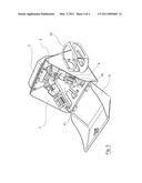 DEVICE FOR INJECTING VETERINARY PRODUCTS TO POULTRY INCLUDING A CONTENTION MEMBER HAVING AN ANATOMIC FORM WITH MEANS FOR BRACING A DETECTABLE BONE diagram and image