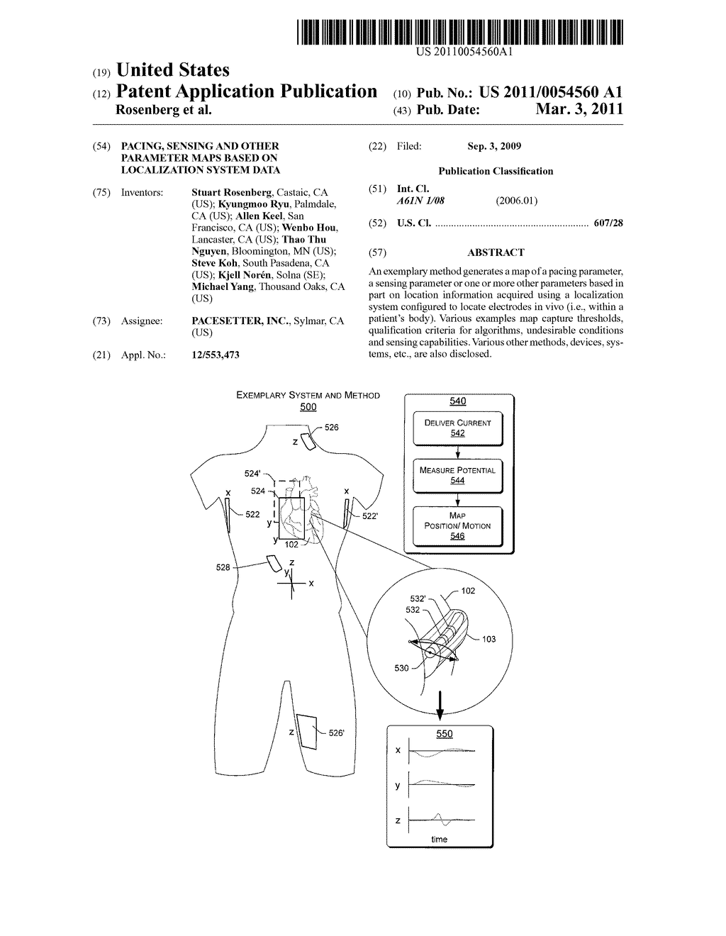 PACING, SENSING AND OTHER PARAMETER MAPS BASED ON LOCALIZATION SYSTEM DATA - diagram, schematic, and image 01