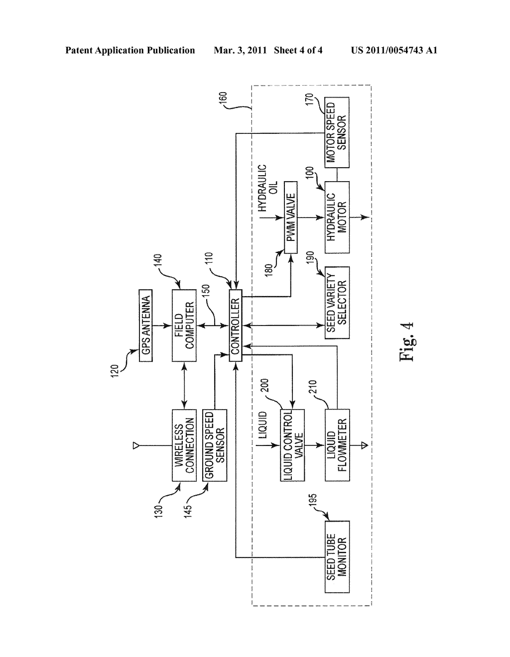 MULTI-VARIABLE RATE AGRICULTURAL PRODUCT APPLICATION SYSTEM, DEVICE AND METHOD - diagram, schematic, and image 05