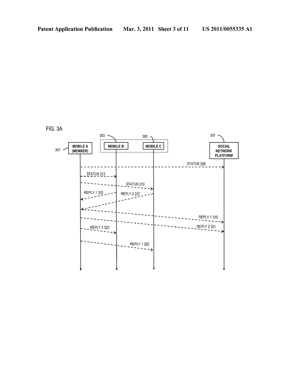 METHOD AND APPARATUS FOR AUGMENTED SOCIAL NETWORKING MESSAGING - diagram, schematic, and image 04