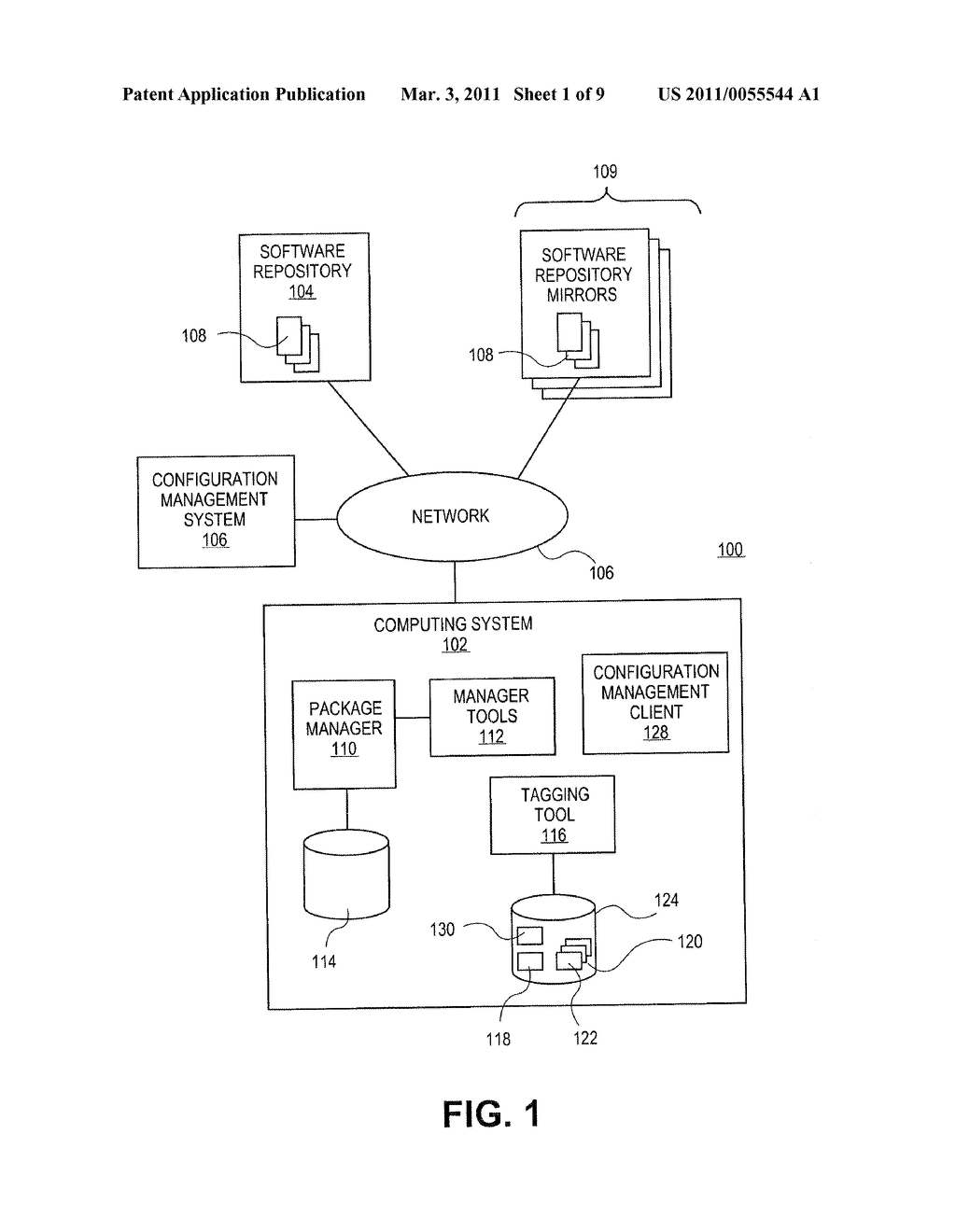 SYSTEMS AND METHODS FOR TRACKING A HISTORY OF CHANGES ASSOCIATED WITH SOFTWARE PACKAGES AND CONFIGURATION MANAGEMENT IN A COMPUTING SYSTEM - diagram, schematic, and image 02