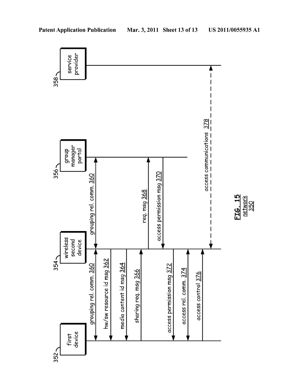 SYSTEM FOR GROUP ACCESS TO SHARED MEDIA, RESOURCES, AND SERVICES - diagram, schematic, and image 14