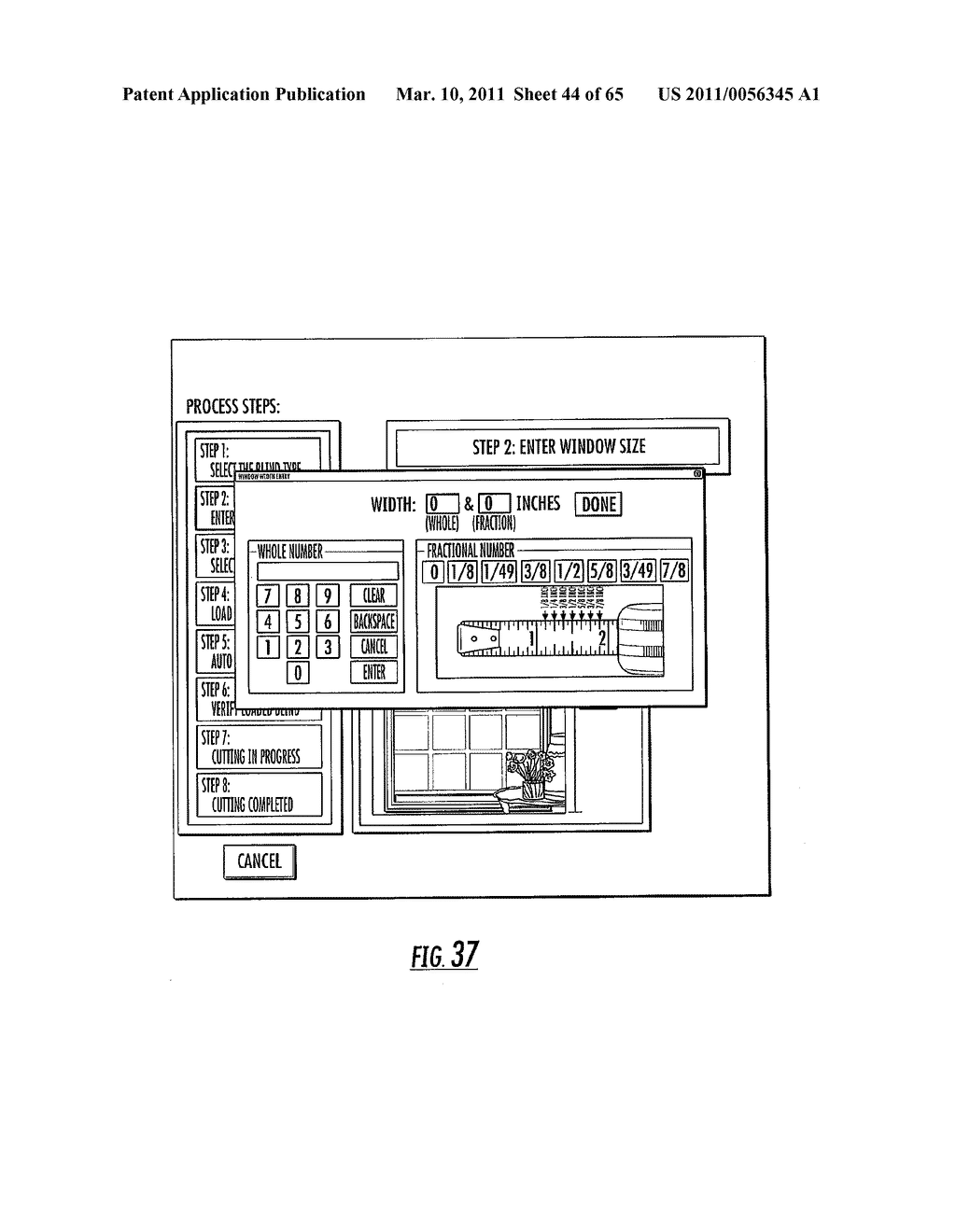 WINDOW COVERING SIZING METHOD AND APPARATUS - diagram, schematic, and image 45