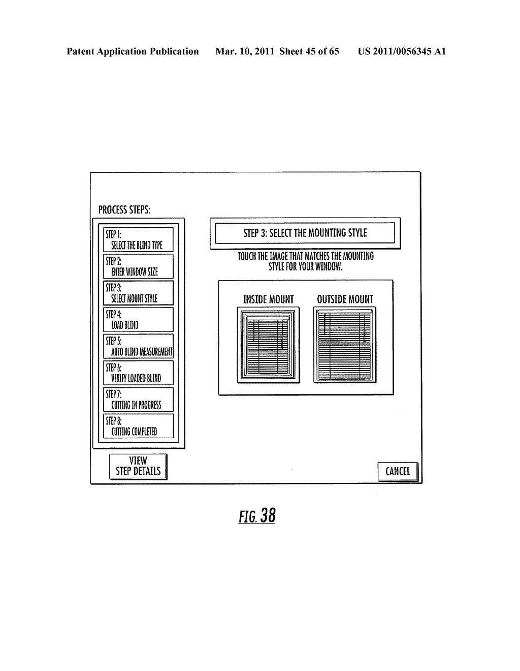 WINDOW COVERING SIZING METHOD AND APPARATUS - diagram, schematic, and image 46