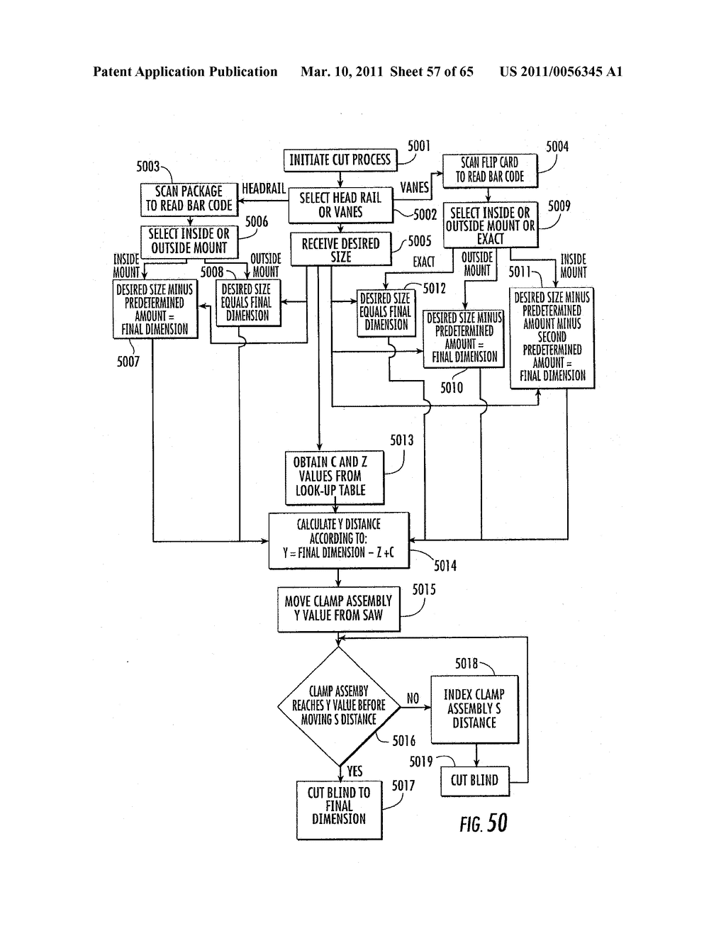 WINDOW COVERING SIZING METHOD AND APPARATUS - diagram, schematic, and image 58