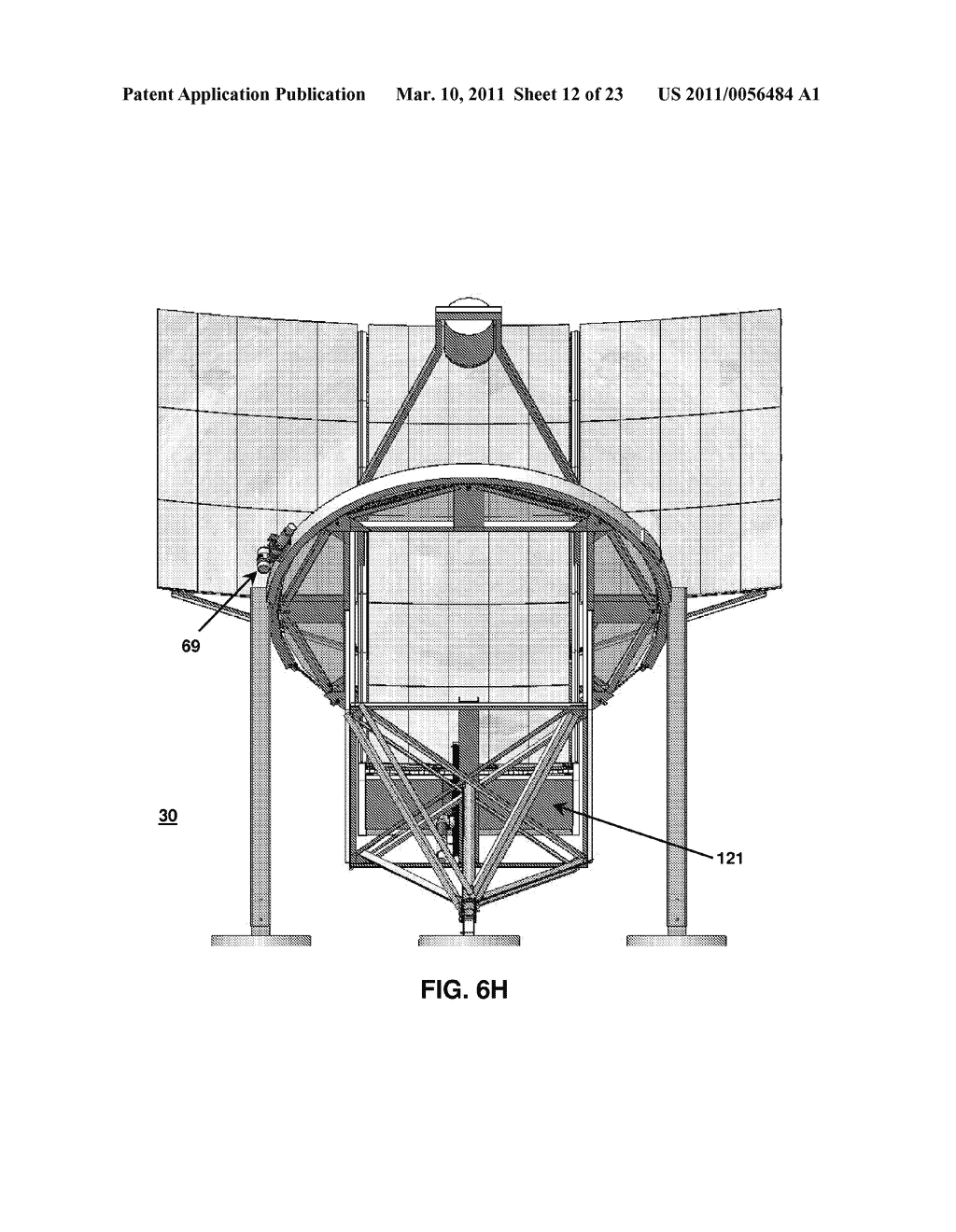 SELF-ERECTING GIMBAL MOUNTED SOLAR RADIATION COLLECTORS - diagram, schematic, and image 13