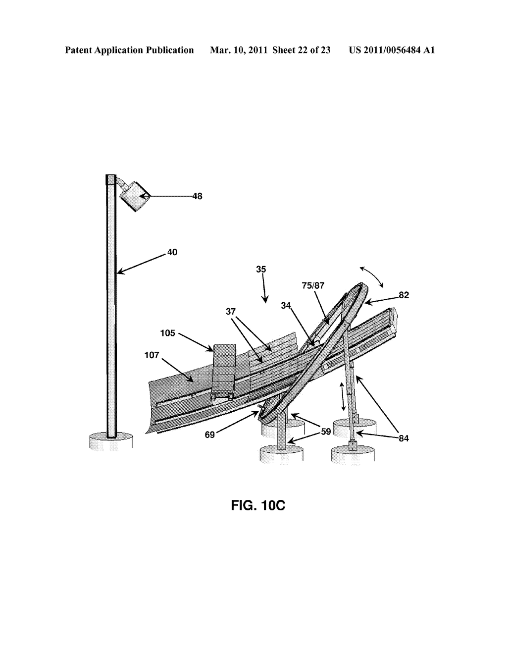 SELF-ERECTING GIMBAL MOUNTED SOLAR RADIATION COLLECTORS - diagram, schematic, and image 23