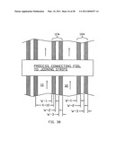 Substrate and collector grid structures for integrated series connected photovoltaic arrays and process of manufacturing of such arrays diagram and image