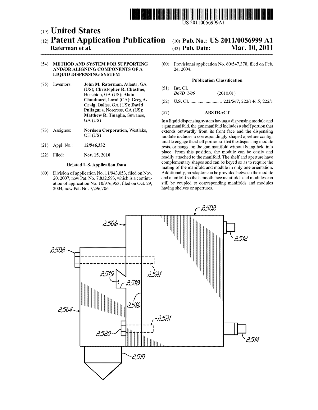 Method And System For Supporting And/Or Aligning Components Of A Liquid Dispensing System - diagram, schematic, and image 01