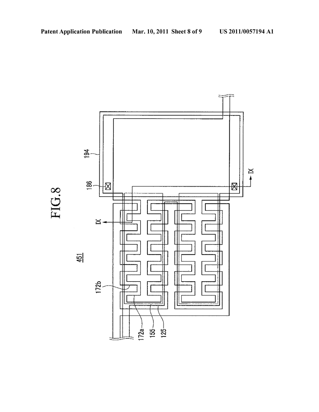 THIN FILM TRANSISTOR ARRAY PANEL - diagram, schematic, and image 09