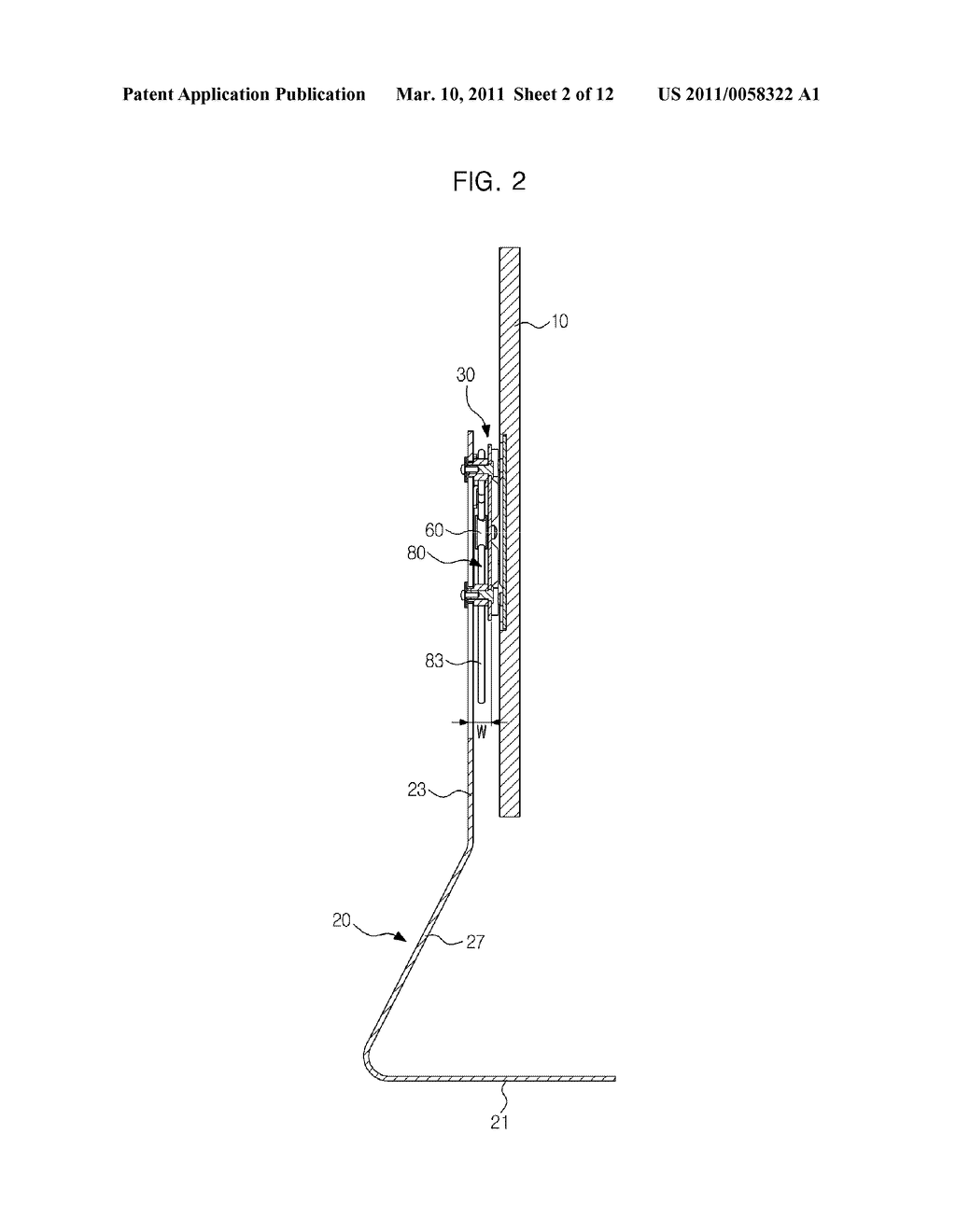 VERTICAL POSITIONING UNIT FOR DISPLAY DEVICE AND DISPLAY DEVICE HAVING THE SAME - diagram, schematic, and image 03