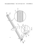 LINEAR LIGHT SOURCE HAVING LIGHT GUIDE WITH TAPED SAW TOOTH STRUCTURES diagram and image