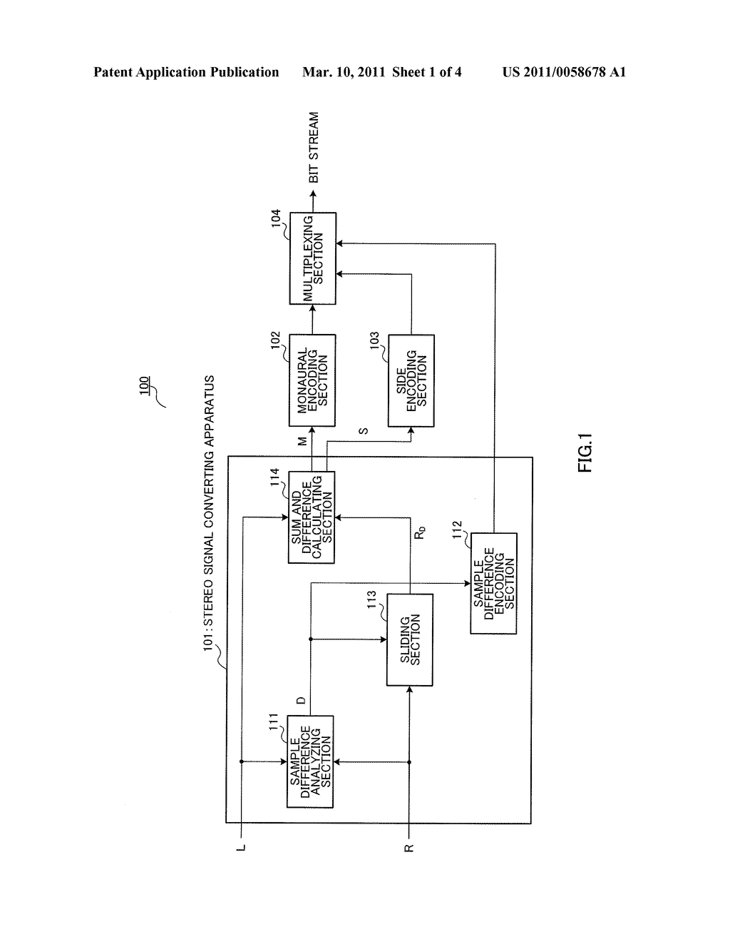 STEREO SIGNAL CONVERSION DEVICE, STEREO SIGNAL INVERSE CONVERSION DEVICE, AND METHOD THEREOF - diagram, schematic, and image 02