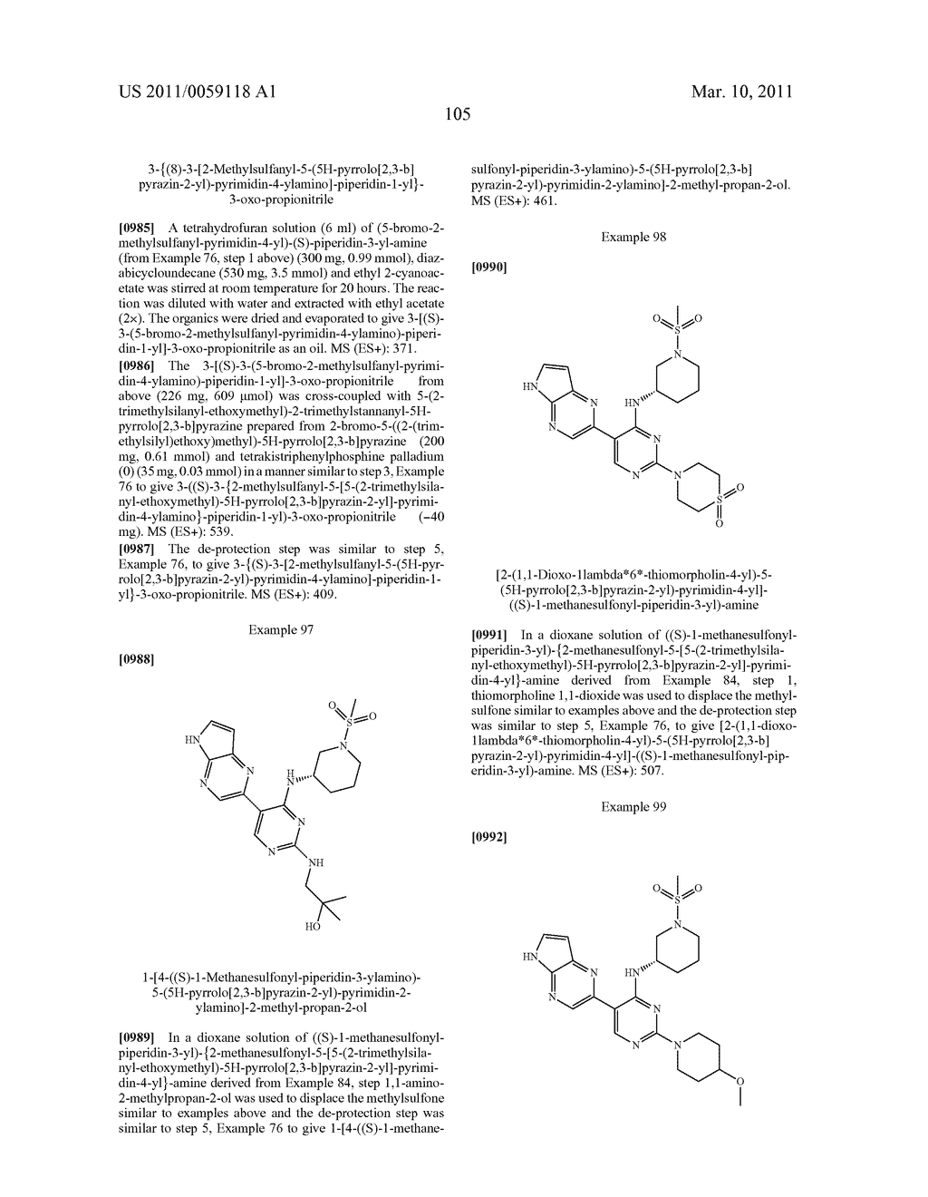 INHIBITORS OF JAK - diagram, schematic, and image 106