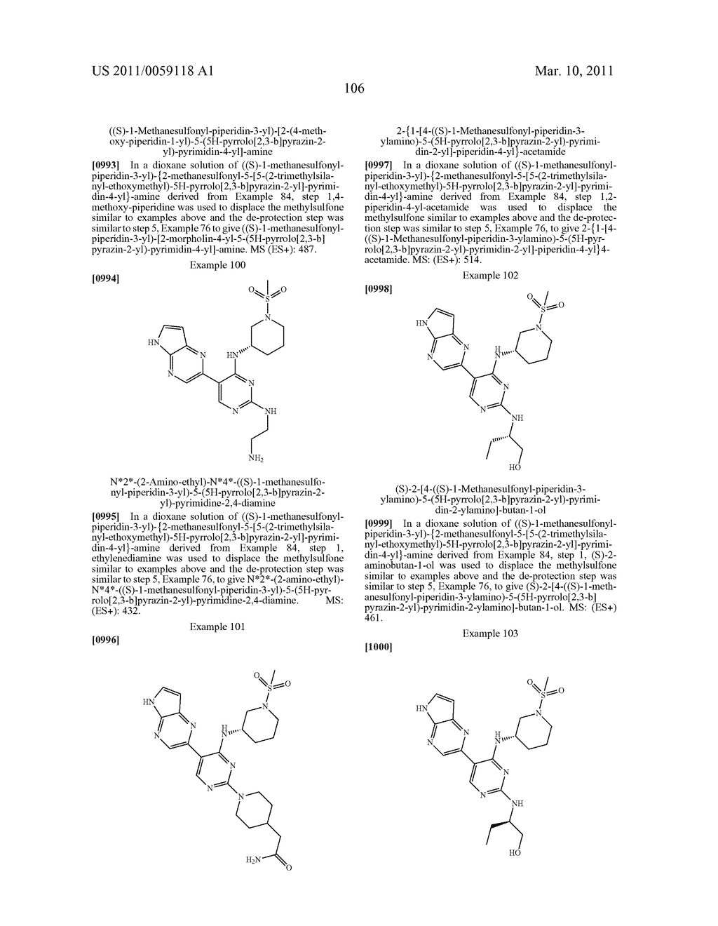 INHIBITORS OF JAK - diagram, schematic, and image 107