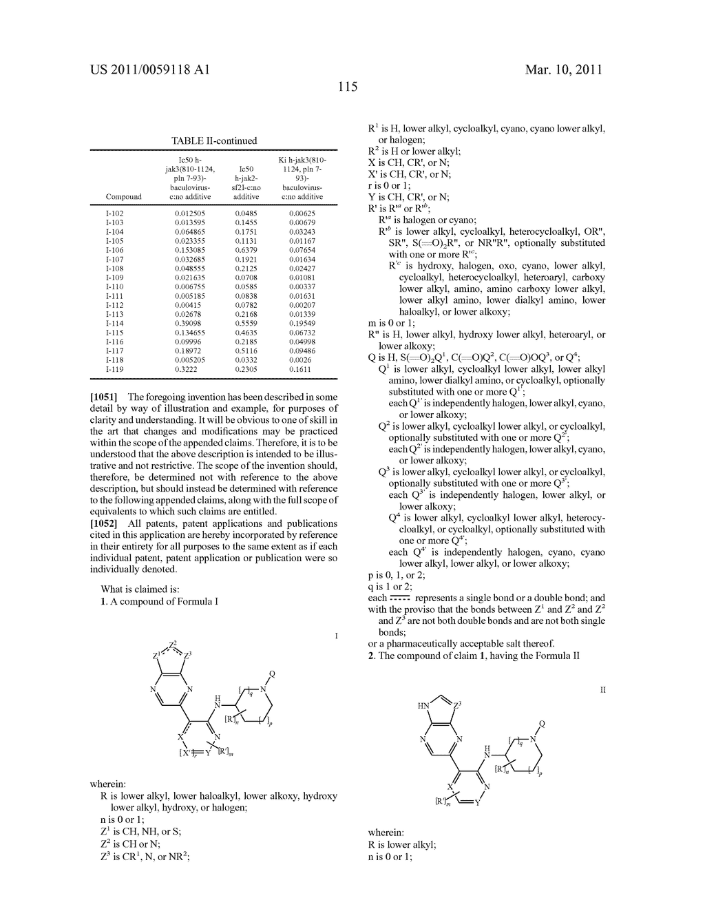 INHIBITORS OF JAK - diagram, schematic, and image 116