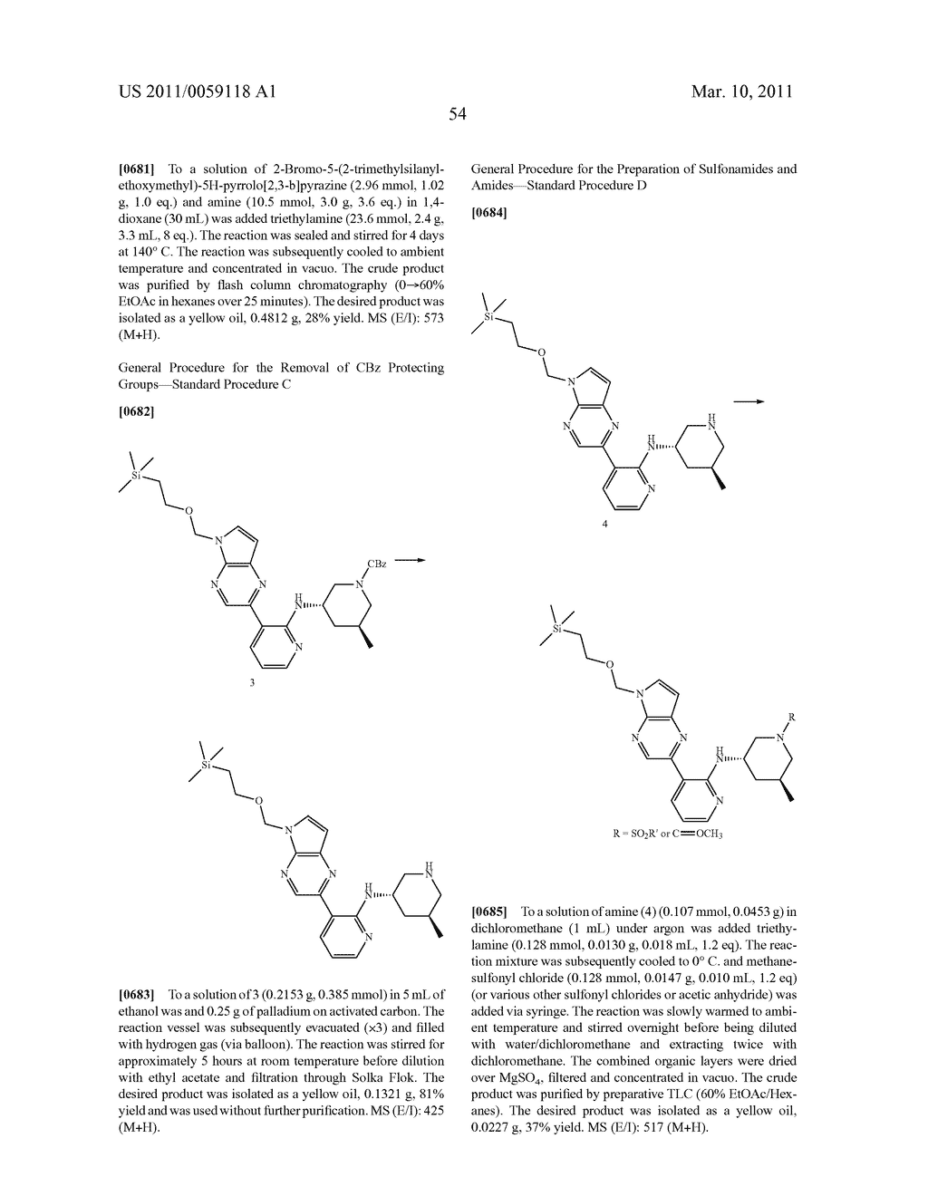 INHIBITORS OF JAK - diagram, schematic, and image 55